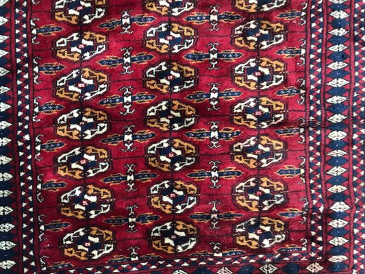 Vintage Fine Boukhara Afghan Rug-YMM-1062146