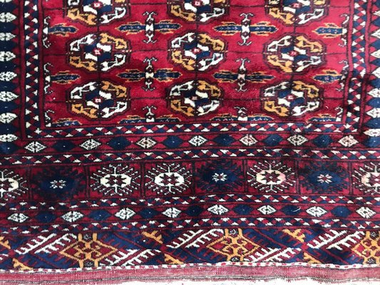 Vintage Fine Boukhara Afghan Rug-YMM-1062146