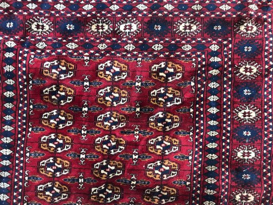 Vintage Fine Boukhara Afghan Rug-YMM-1062146