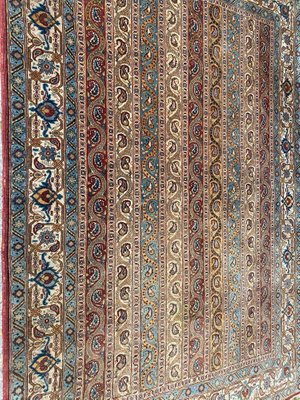 Vintage Fine Qom Rug-YMM-1318370