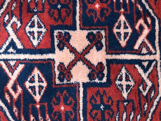 Vintage Fine Turkmen Afghan Boukhara Design Rug-YMM-1061984