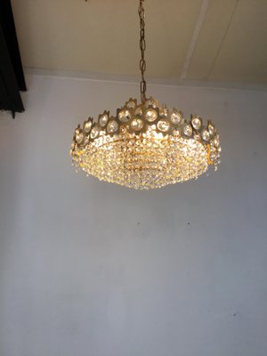 Vintage Finnish Crystal Glass Chandelier-SU-730006