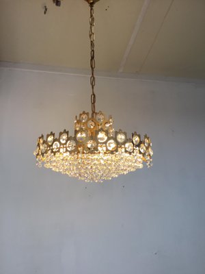 Vintage Finnish Crystal Glass Chandelier-SU-730006