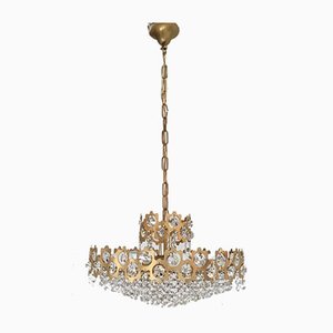 Vintage Finnish Crystal Glass Chandelier-SU-730006