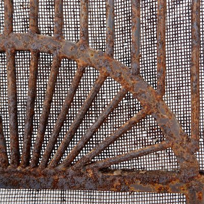 Vintage Fireplace Screen in Wrought Iron-NYF-2019125