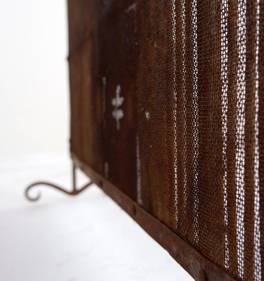 Vintage Fireplace Screen in Wrought Iron-NYF-2019125