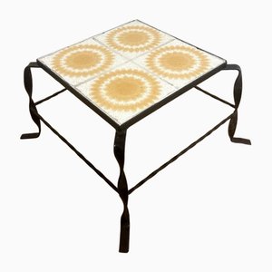 Vintage Flower Table in Cast and Tiles-SZM-1771349