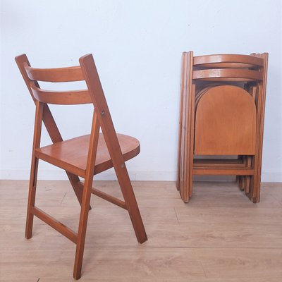 Vintage Folding Chairs, 1950s, Set of 5-WK-2027060