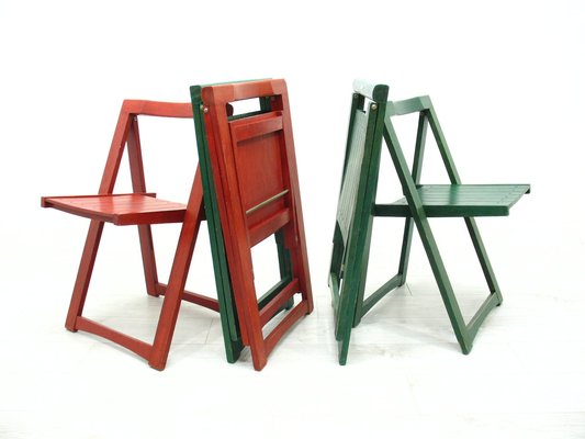 Vintage Folding Chairs, 1970s, Set of 5-WVA-1792504