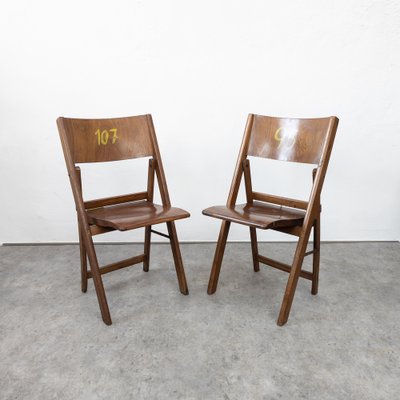 Vintage Folding Chairs from Thonet, 1930s, Set of 2-TLV-1762948