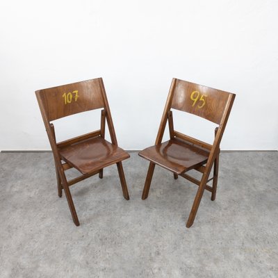 Vintage Folding Chairs from Thonet, 1930s, Set of 2-TLV-1762948