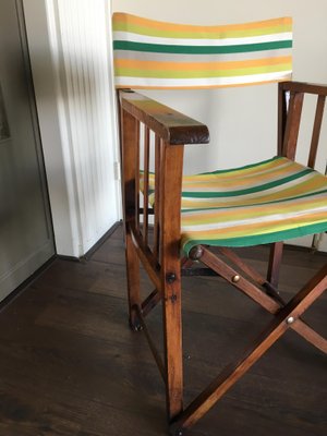 Vintage Folding Safari Chair, 1940s-DE-676962