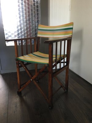 Vintage Folding Safari Chair, 1940s-DE-676962