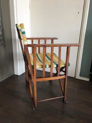 Vintage Folding Safari Chair, 1940s-DE-676962