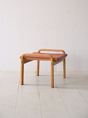 Vintage Footstool in Oak, 1960s-QWP-2035846