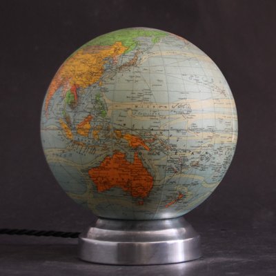 Vintage French Art Deco Illuminated Globe from Perrina-SY-1362335