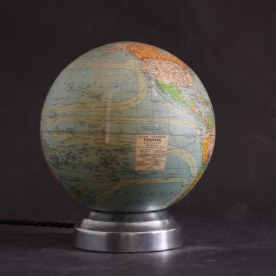 Vintage French Art Deco Illuminated Globe from Perrina-SY-1362335