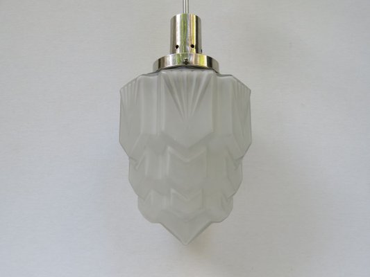 Vintage French Art Deco Skyscraper Ceiling Lamp-EY-888843