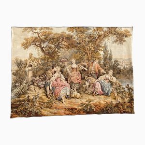 Vintage French Aubusson Jaquar Tapestry-YMM-1149928