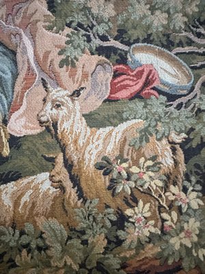 Vintage French Aubusson Style Jaquar Tapestry, 1980s-YMM-1769396