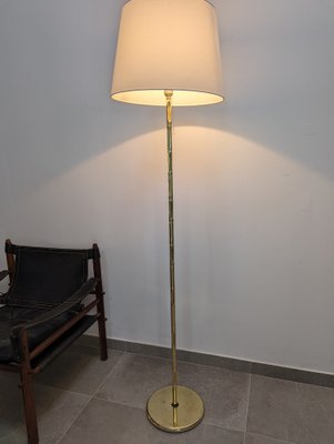 Vintage French Brass Bamboo Lamp, 1970s-JJT-1311156