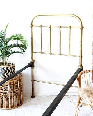 Vintage French Brass Daybed, 1960s-OXJ-733655