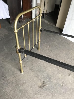 Vintage French Brass Daybed, 1960s-OXJ-733655