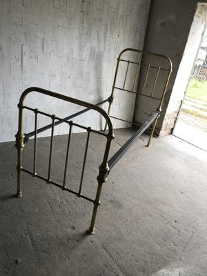 Vintage French Brass Daybed, 1960s-OXJ-733655