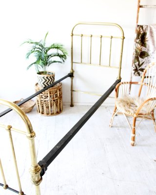 Vintage French Brass Daybed, 1960s-OXJ-733655