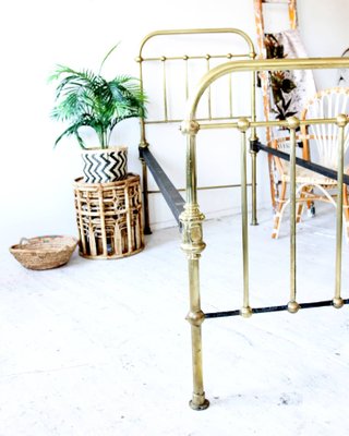 Vintage French Brass Daybed, 1960s-OXJ-733655