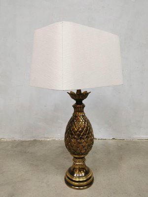 Vintage French Brass Pineapple Table Lamp from Maison Jansen-BW-1110600