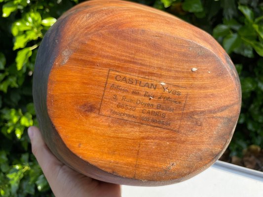 Vintage French Brown Bowl, 1960s-UR-1308498