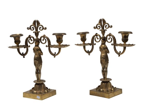 Vintage French Candelabras, Set of 2-ZCI-751983