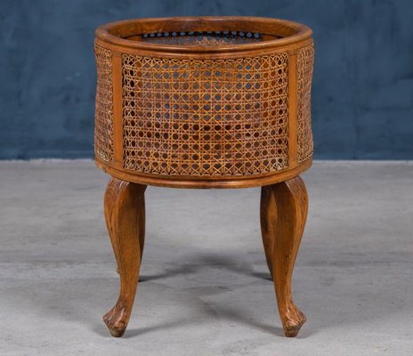 Vintage French Cane Planter, 1940s-ZGQ-773324