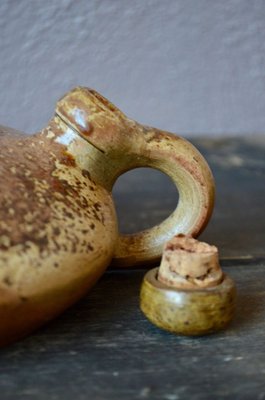 Vintage French Ceramic Bottle, 1960s-AIU-623915