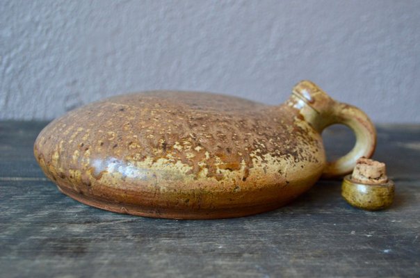 Vintage French Ceramic Bottle, 1960s-AIU-623915