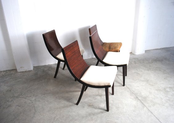 Vintage French Chairs, 1950s, Set of 6-JQO-765351