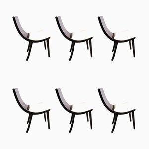 Vintage French Chairs, 1950s, Set of 6-JQO-765351