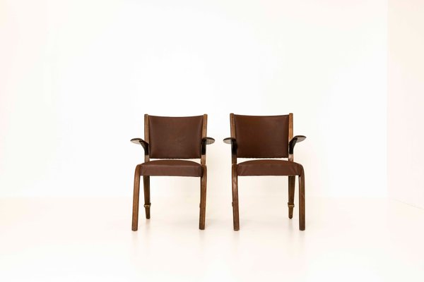 Vintage French Chairs by Hugues Steiner, 1960s, Set of 2-UQV-1254471