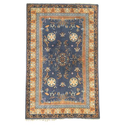 Vintage French Chinese Design Knotted Rug-YMM-1061539