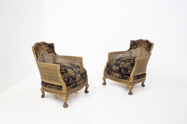 Vintage French Chinese Style Armchairs, Set of 2-RCE-1240097