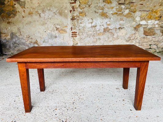 Vintage French Farmhouse Oak Coffee Table, 1950s-OJT-2022744