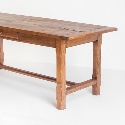 Vintage French Farmhouse Table in Oak, 1960s-ZFJ-2032128