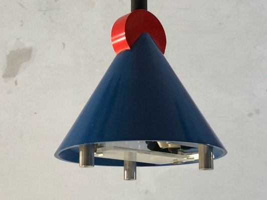 Vintage French Glass Ceiling Lamp from Verre Lumière, 1980s-NLF-729309