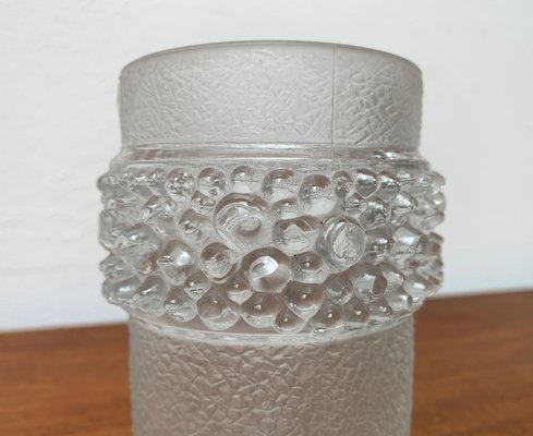 Vintage French Glass Spike Vase, 1970s-UAH-1349005