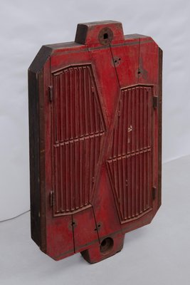 Vintage French Industrial Wooden Foundry Mold, 1950s-KL-2036508