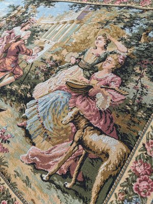 Vintage French Jacquard Tapestry Aubusson from Bobyrugs, 1980s-YMM-1775008