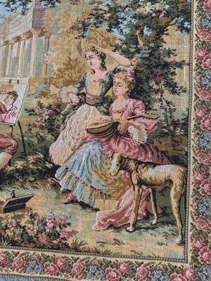 Vintage French Jacquard Tapestry Aubusson from Bobyrugs, 1980s-YMM-1775008