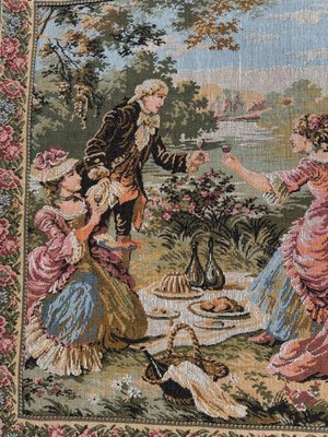 Vintage French Jacquard Tapestry Aubusson from Bobyrugs, 1980s-YMM-1775008