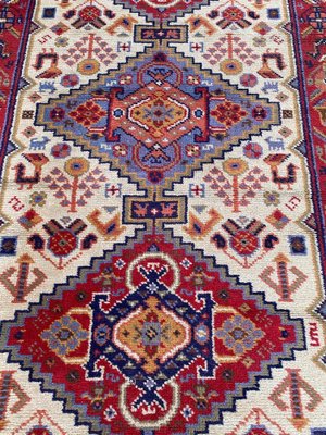 Vintage French Knotted Runner Rug, 1940s-YMM-1736568